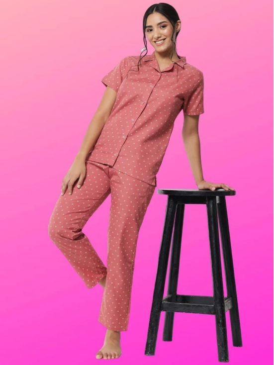 Printed Nightsuit For Women With Pockets in Pyjamas N79Rc