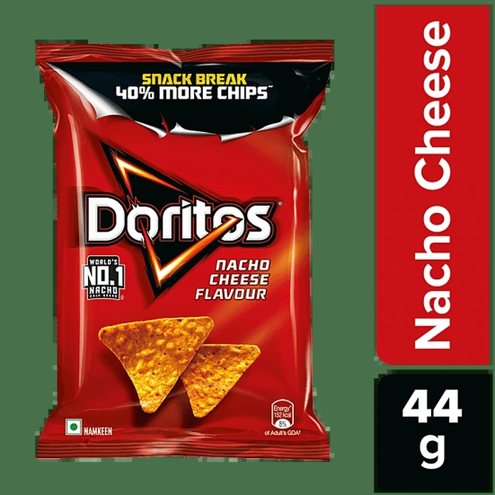 Doritos Nacho Chips - Nacho Cheese Flavour, 44 G Pouch