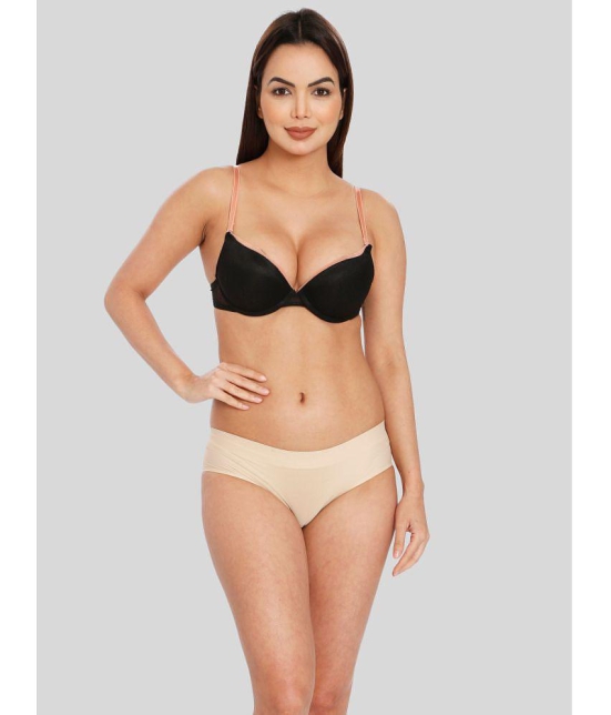 ILRASO - Beige Spandex Women's Padded Brief ( Pack of 1 ) - None