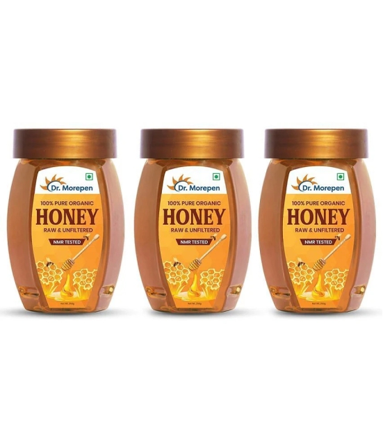 Dr. Morepen 100% Natural & Pure Honey NMR Tested 3 x 250 g Pack of 3