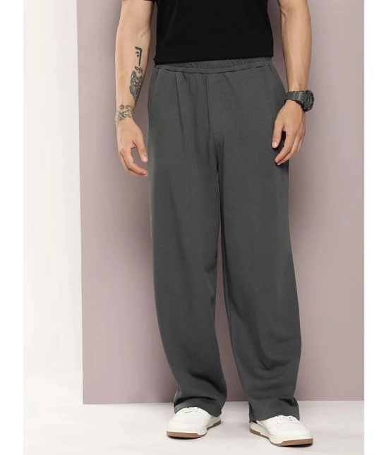 Dillinger Grey Fleece Mens Trackpants ( Pack of 1 ) - None