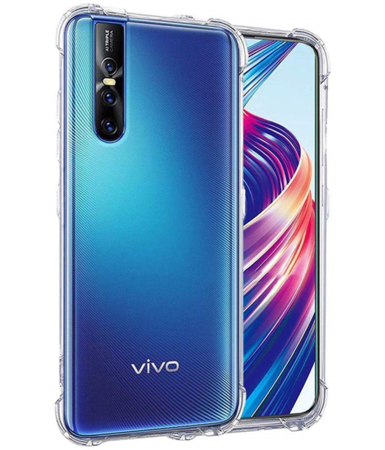 Case Vault Covers - Transparent Silicon Silicon Soft cases Compatible For Vivo V15 Pro ( Pack of 1 ) - Transparent