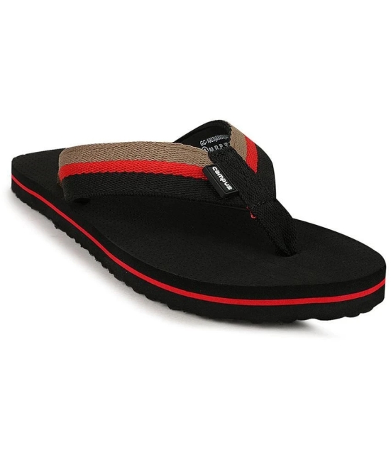 Campus - Black Mens Thong Flip Flop - None