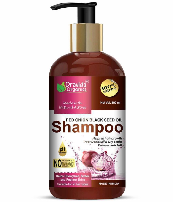 Dravida Organics Onion Shampoo for Hair Growth and Hair Fall Control Shampoo 300 mL