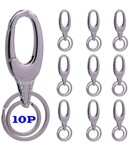 JMALL Silver Mens Waist Keychain ( Pack of 10 & more )