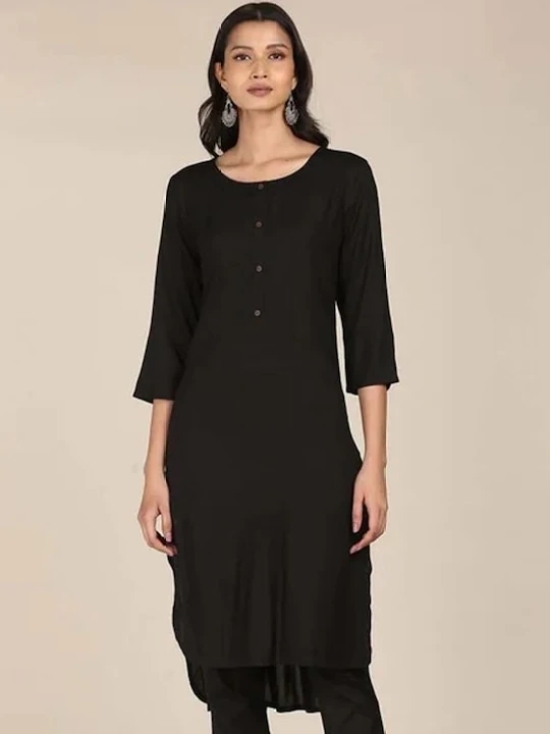 Round Neck Three-Quarter Sleeves Kurta