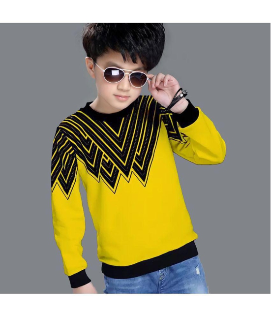 Supersquad - Bright Yellow Cotton Boys Sweatshirt ( Pack of 1 ) - None