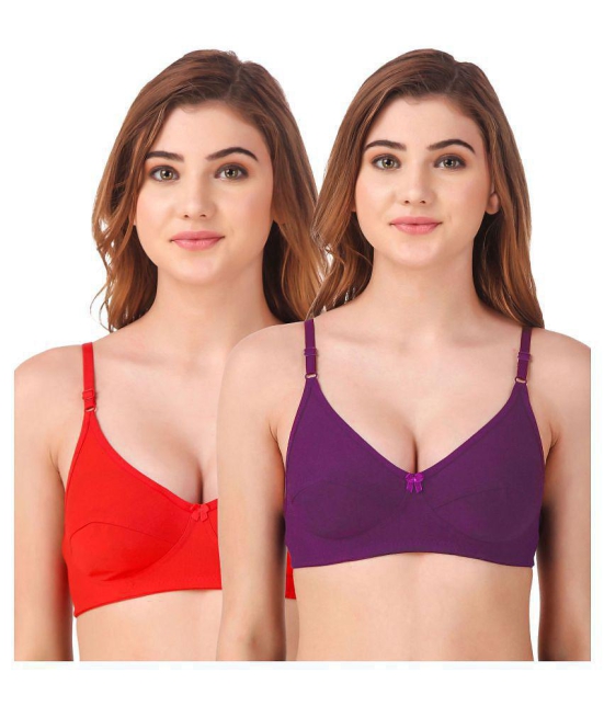 Fasense Cotton T-Shirt Bra - Multi Color - 34B