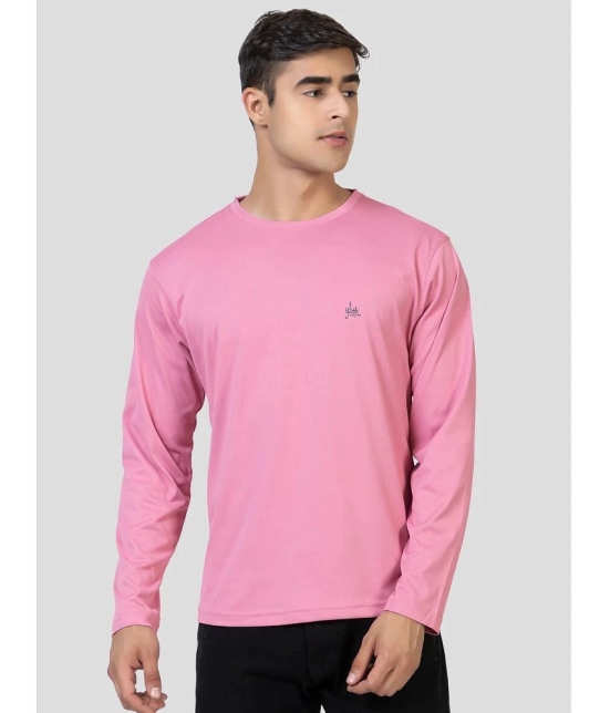 YHA - Pink Cotton Blend Regular Fit Mens T-Shirt ( Pack of 1 ) - None