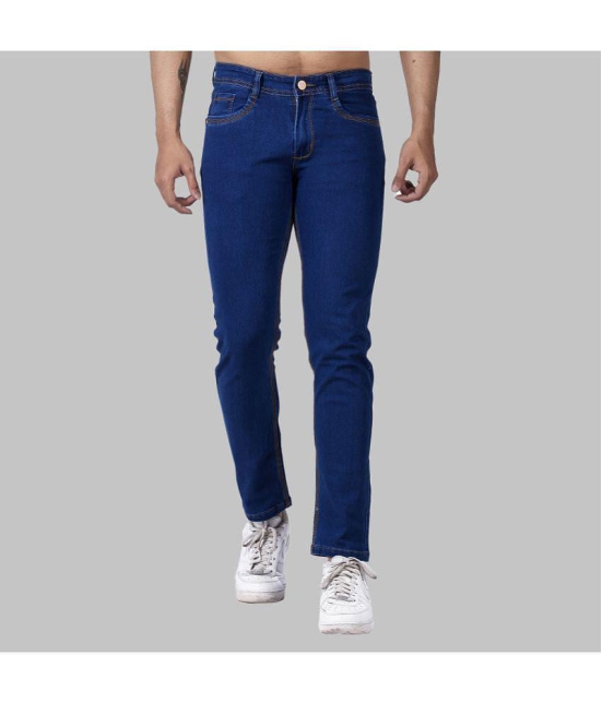 Aflash - Indigo Blue Denim Slim Fit Men's Jeans ( Pack of 1 ) - None