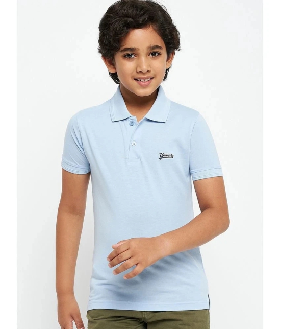 UNIBERRY - Blue Cotton Blend Boys Polo T-Shirt ( Pack of 1 ) - None