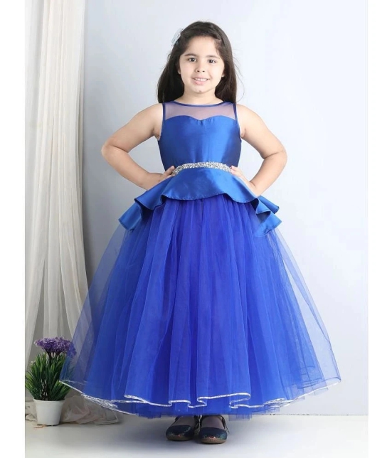 Toy Balloon Kids Blue Net Girls Gown ( Pack of 1 ) - None