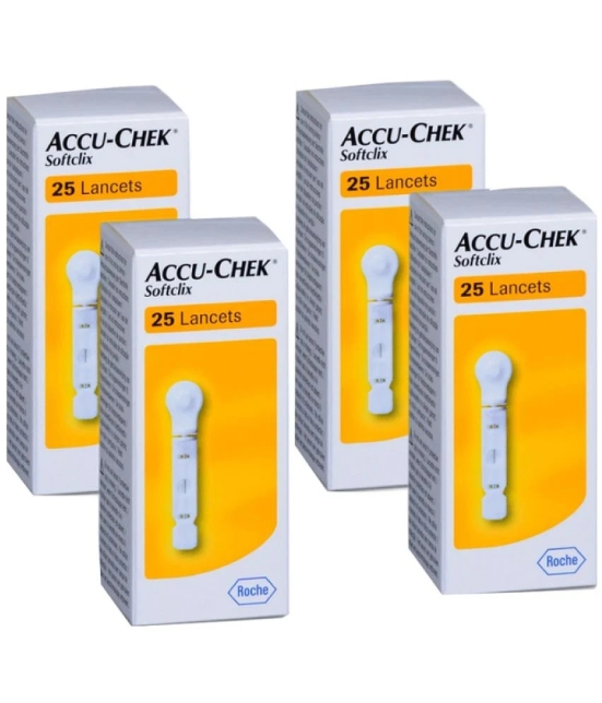 AccuChek 100 Softclix Lancets Pack of 4