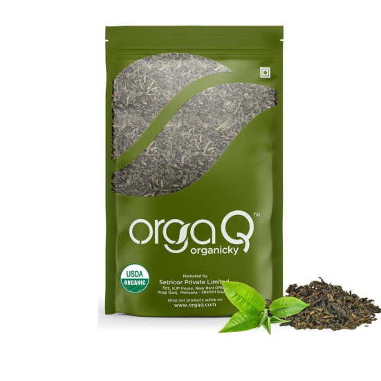 OrgaQ Organicky Organic Green Tea Leaf 100% Natural for Weight Loss & Immunity | No Additives