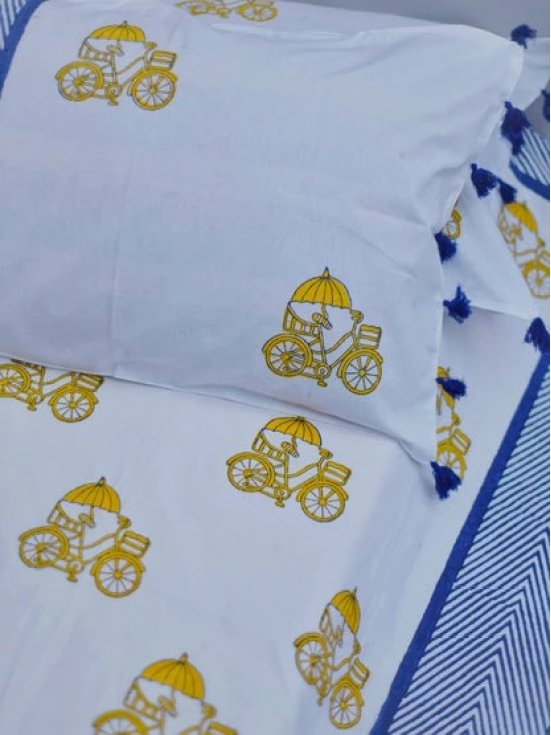 Cycle Printed Bedsheet