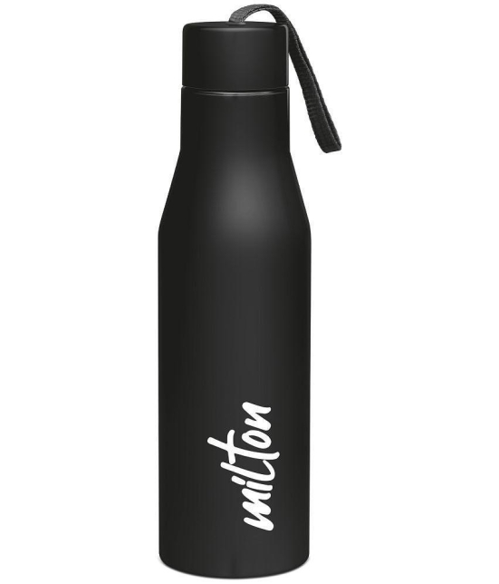 Milton - SUPER 750,BLACK Black Water Bottle 650 mL ( Set of 1 ) - Black