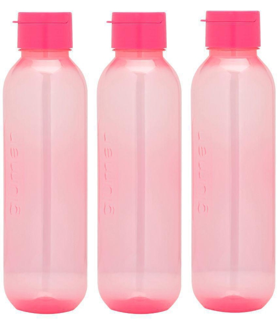 HOMETALES - Claro Spout 1100 Pink Fridge Water Bottle 1100 mL ( Set of 1 ) - Pink