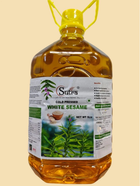 Sutra White Sesame Premium Oil, 5 L (???? ?????? ?????)