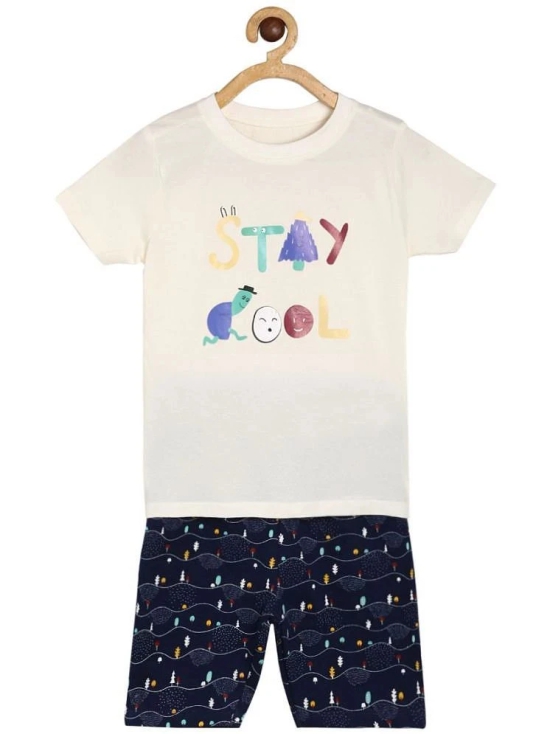 MINI KLUB Multicolor Cotton Boys T-Shirt & Shorts ( Pack of 1 ) - None