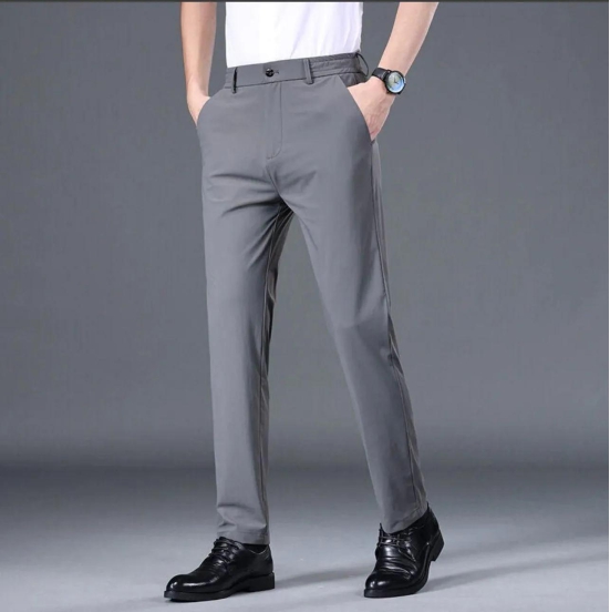 Mens Lycra Button Trackpant-L