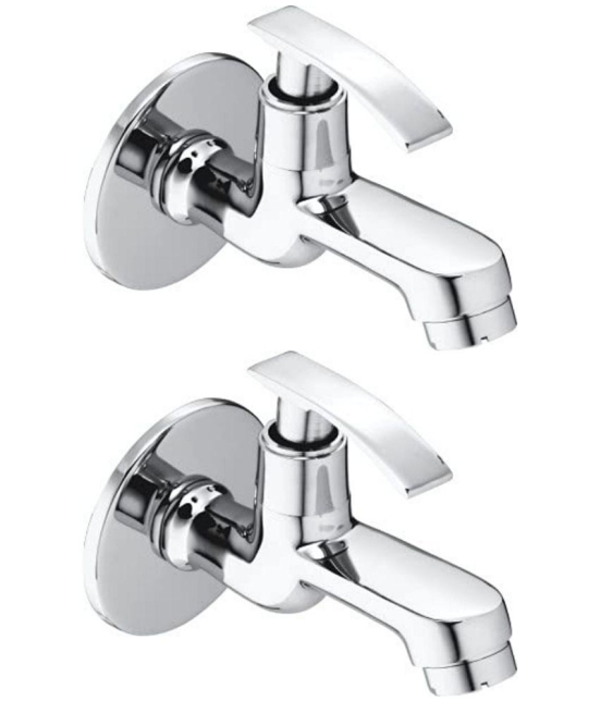 Cossimo Brass Soft Bib Cock Tap (Pack of 2) Brass Bathroom Tap (Bib Cock)