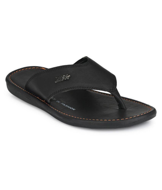 Leeport Black Flip Flops - 8