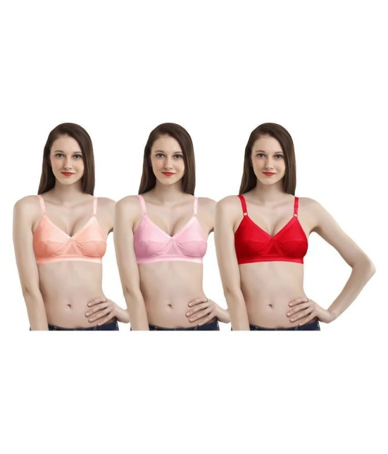 Madam Cotton T-Shirt Bra - Multi Color - 32D