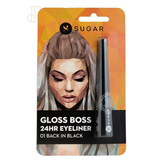 SUGAR Cosmetics Gloss Boss 24HR Eyeliner 01 Back In Black Black Eyeliner