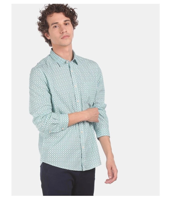 Ruggers Cotton Blend Green Shirt - None