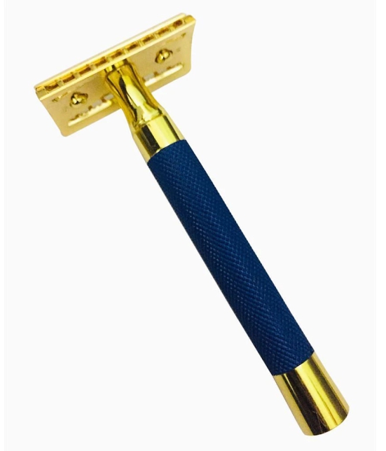 Romer-7 BlueGold double edge safety Razor + SS Blade Safety Razor Double Edge 1