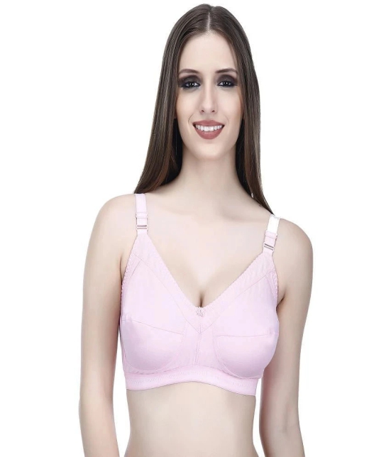 Elina Pink Cotton Non Padded Womens Minimizer Bra ( Pack of 1 ) - None