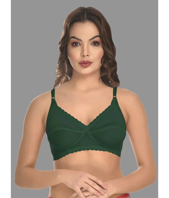 Madam - Green Mesh Non Padded Womens Everyday Bra ( Pack of 1 ) - None