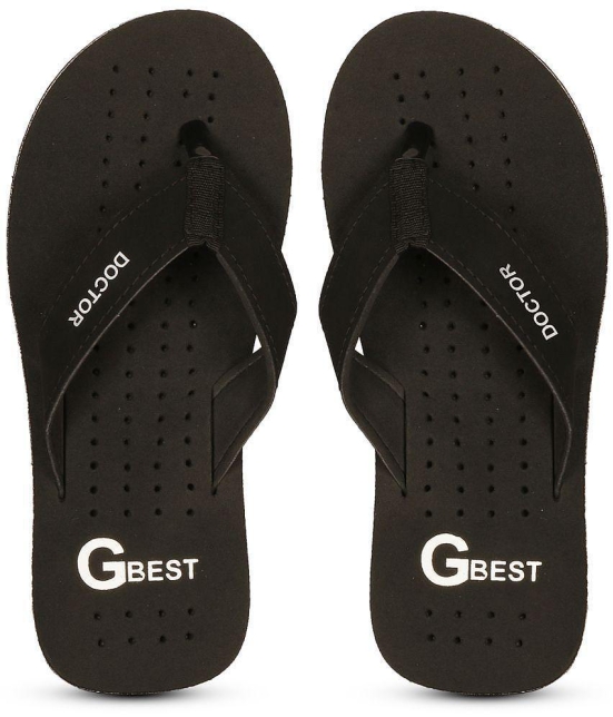 GBest - Black Mens Thong Flip Flop - None