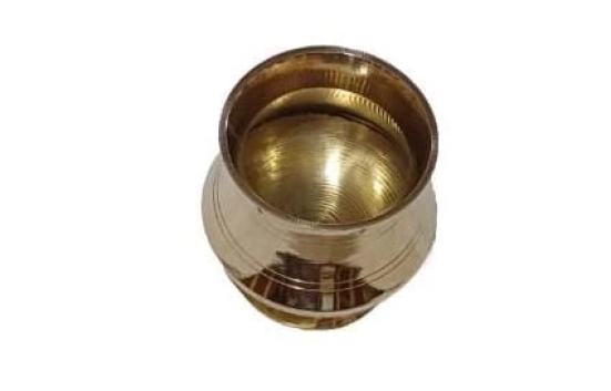 Traditional Indian Brass Kindi Pot for Water