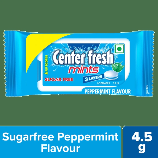 Center Fresh Chewing Gum, 4.5 Gms