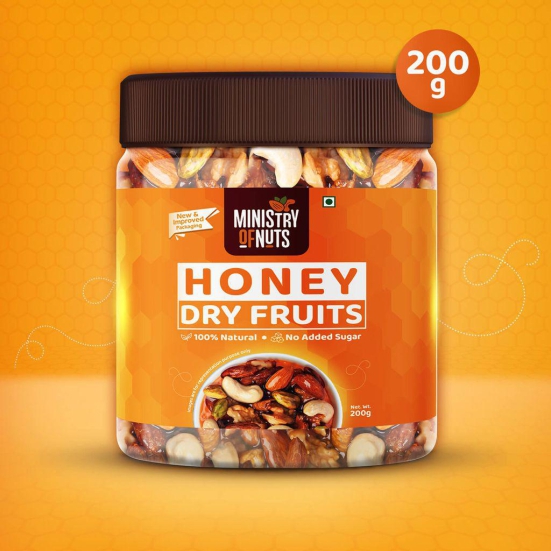 Ministry Of Nuts Honey Mixed dry Fruits 200g Dry Fruits With Pure Honey