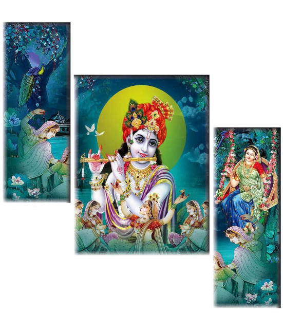 Saf Radha krishna modern art MDF Painting Without Frame