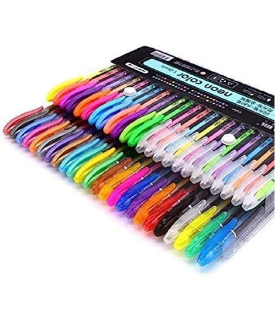 Neon Gel Pens Set Color Gel Pens, Glitter, Metallic, Neon Set, Good Gift For Coloring Kids Sketching Painting Drawing Gel Pens Set (24) Visit the ArtBee Store