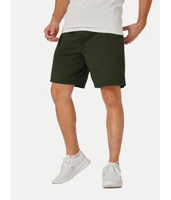 Radprix Green Cotton Mens Shorts ( Pack of 1 ) - None