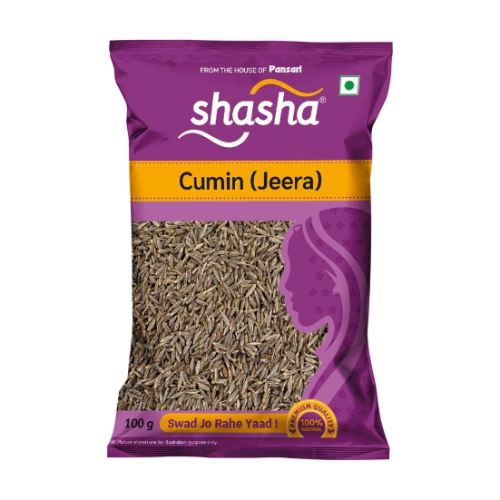 SHASHA - WHOLE JEERA 100G  (FROM THE HOUSE OF PANSARI)