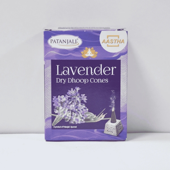 AASTHA LAVENDER DRY DHOOP CONE - 20 GM