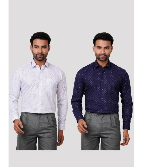 Maharaja - Multi Polyester Slim Fit Mens Casual Shirt ( Pack of 2 ) - None