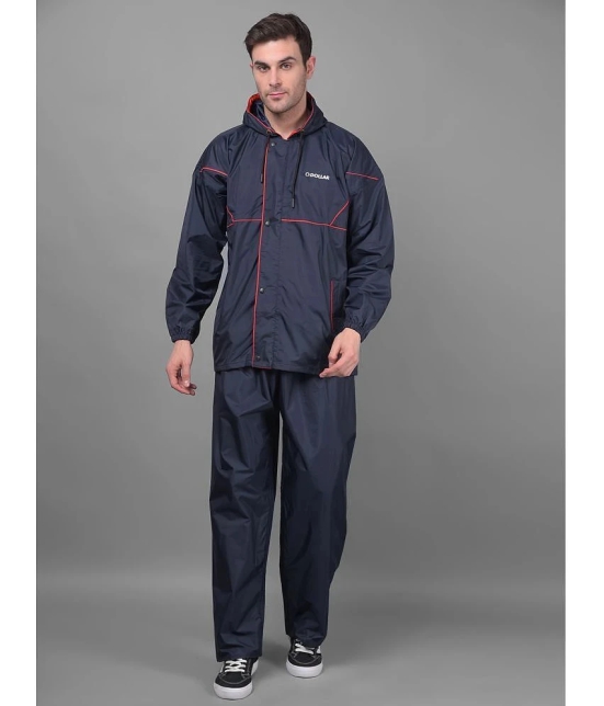 Dollar Blue Polyester Mens Rain Suit ( Pack of 1 ) - 2XL