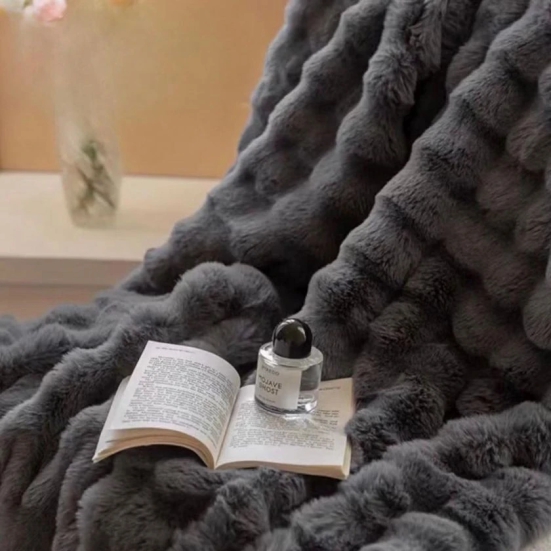 Luxury Rabbit Fur ultra warm / Double Bed Winter Quilt - A Premium Product Range-Style 5 / Double