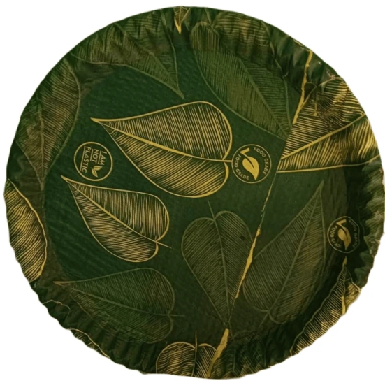 100% Natural Areca Leaf Plates | Eco-Friendly and Biodegradable Disposable Dinnerware | 12 Inches | Pack of 10