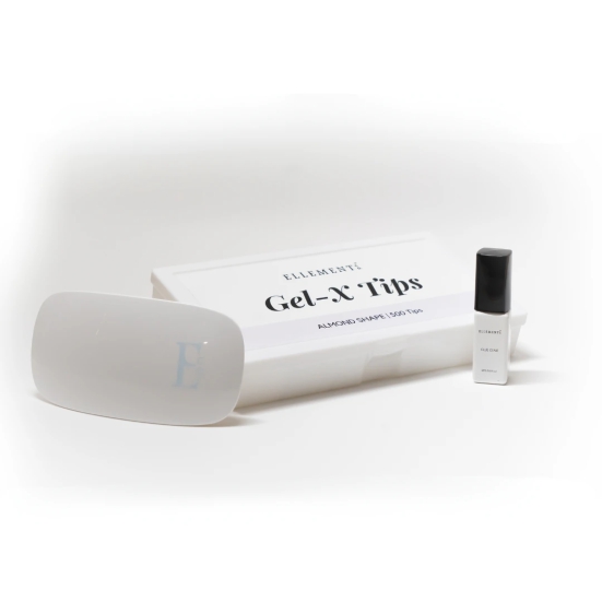 GEL-X KIT | SOFT GEL EXTENSIONS [TIPS + GLUE + LAMP]-ALMOND