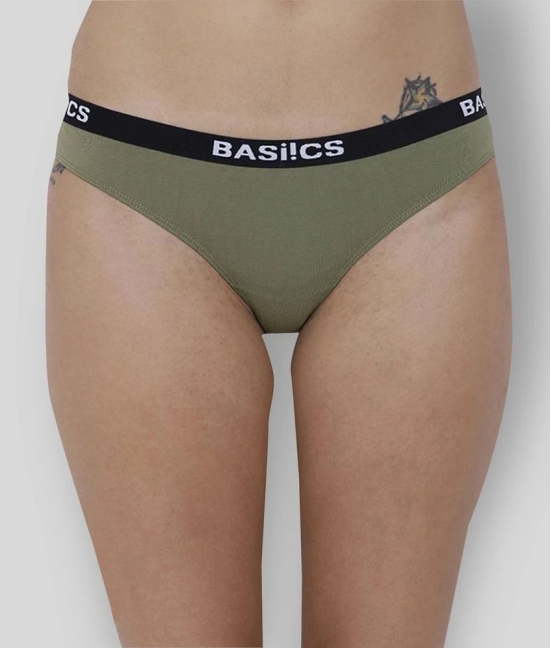 BASIICS By La Intimo - Multicolor Cotton Solid Womens Hipster ( Pack of 3 ) - None