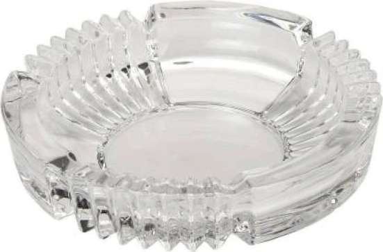 Somil Glass Ash Tray, Transparent, Pack Of 1, 240 ml - Transparent