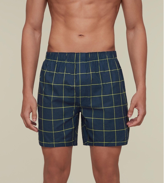 Checkmate Combed Cotton Boxers Lemon Burst S