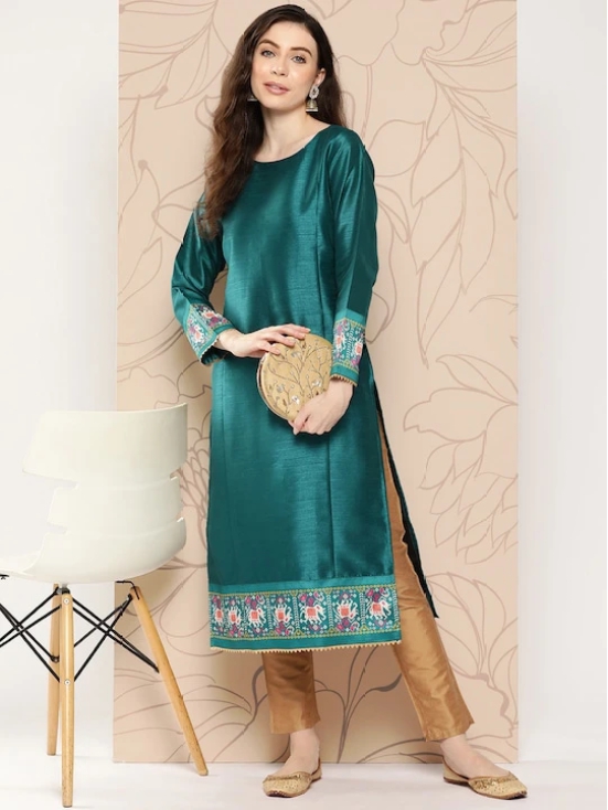 Women Ethnic Motifs Embroidered Gotta Patti Kurta